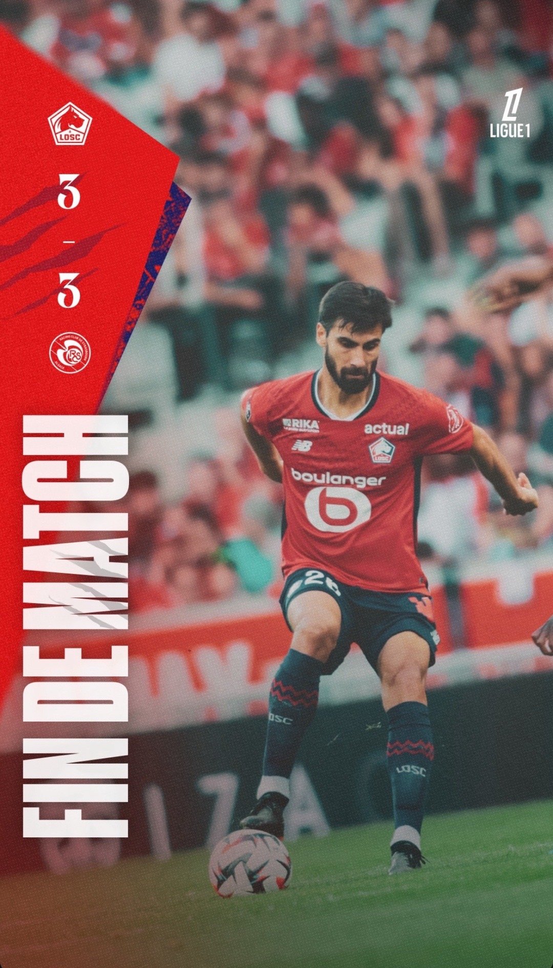 里尔客场击败斯特拉斯堡，赢得比赛的简单介绍